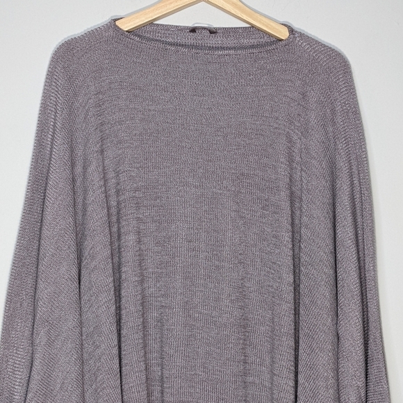 Lululemon Cashmere Divinity Shrug Lunar Rock Iced Iris Gray Poncho Cardigan - Picture 11 of 14